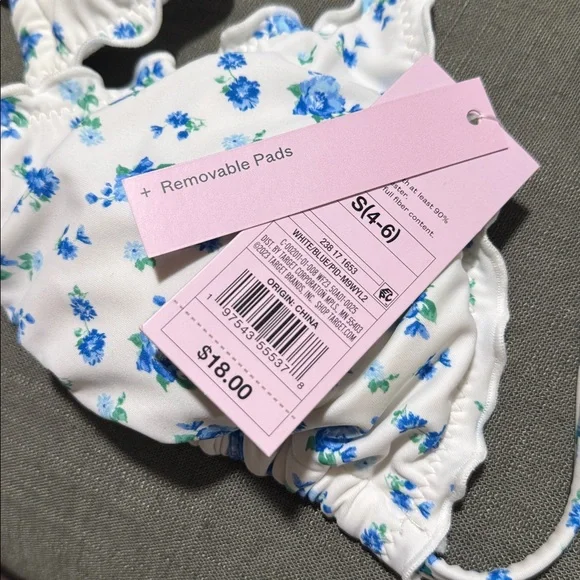 Wild fable White and Blue Floral Bikini Set - Picture 7 of 8